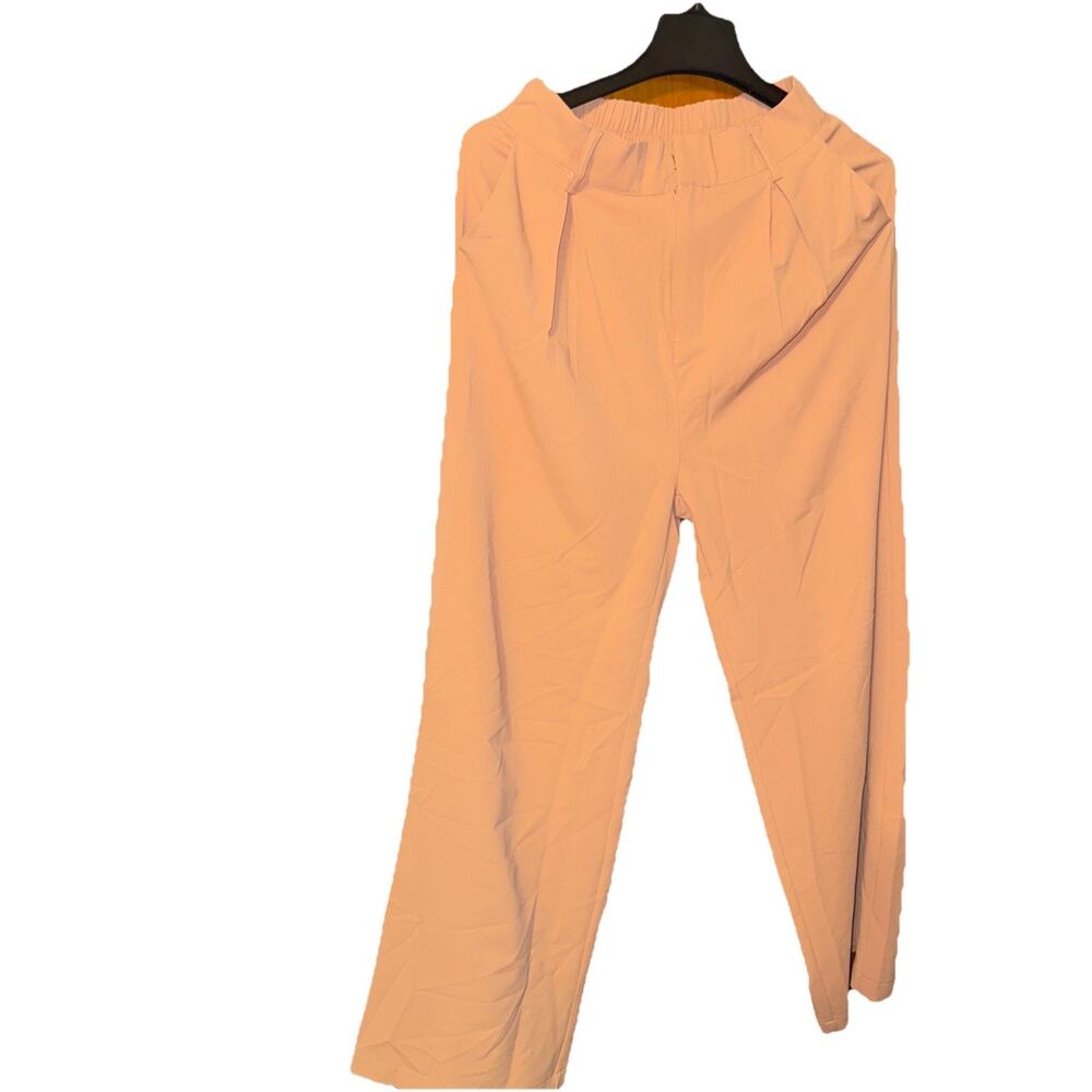 Daceslon Womens Wide Leg Pants Pleated Size Small New With Tags Elastic Back